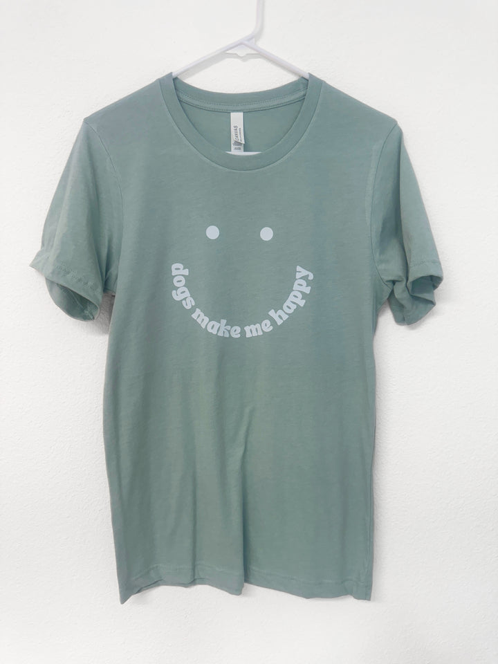 Dogs Make Me Happy Tee