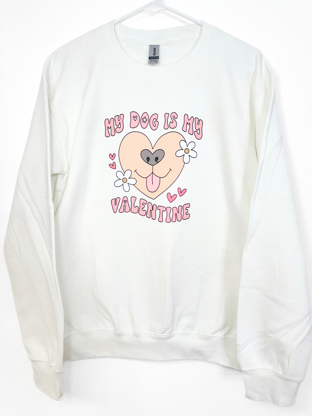 My Dog is My Valentine Retro Sweatshirt