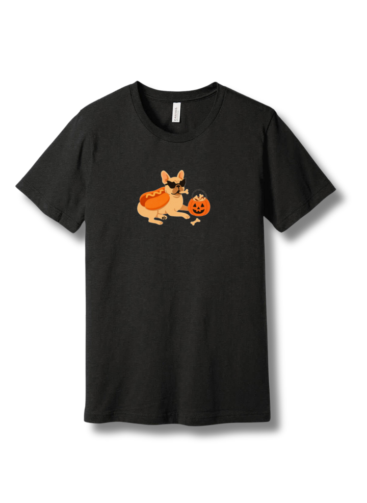 French Bulldog Hot Dog Halloween T-Shirt