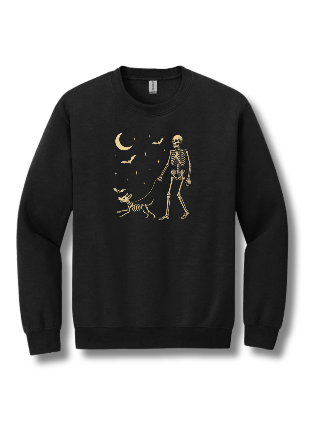 Skeleton Walking Dog Sweatshirt