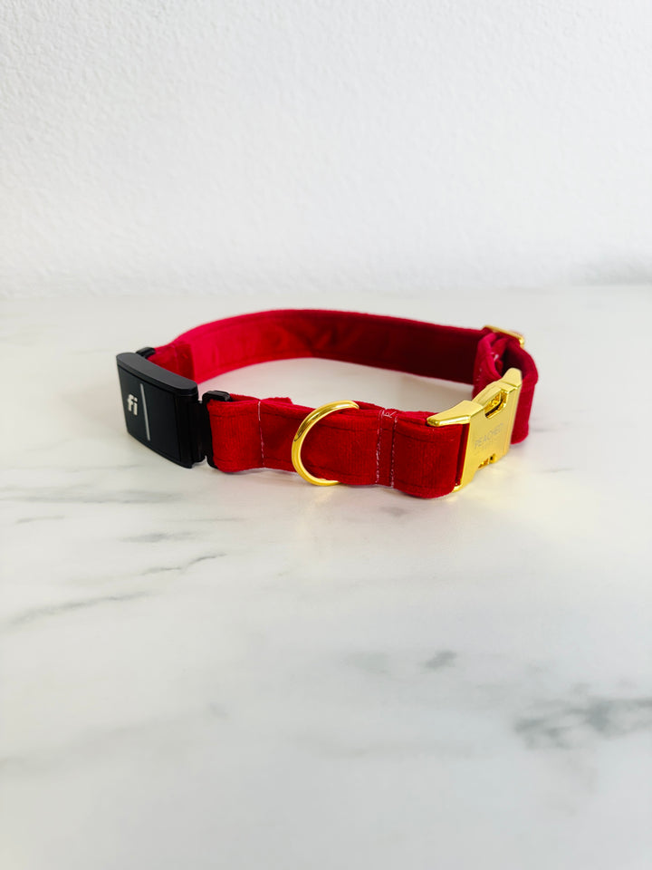Velvet Red Fi Compatible Collar