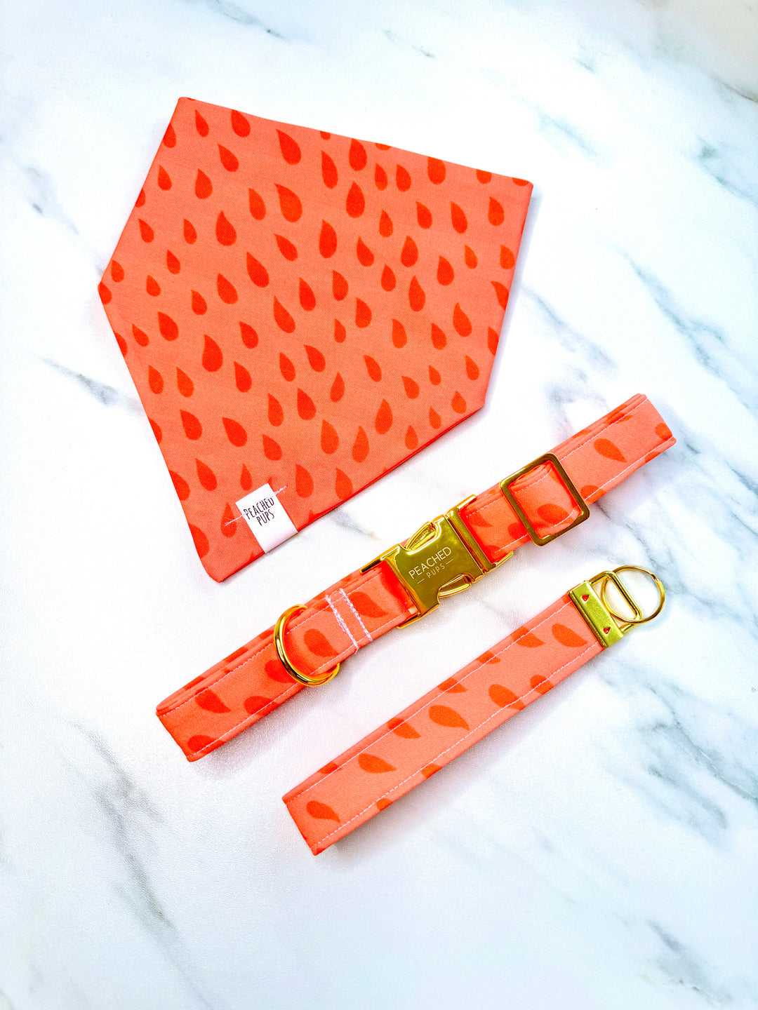 Peachy Raindrops Collar