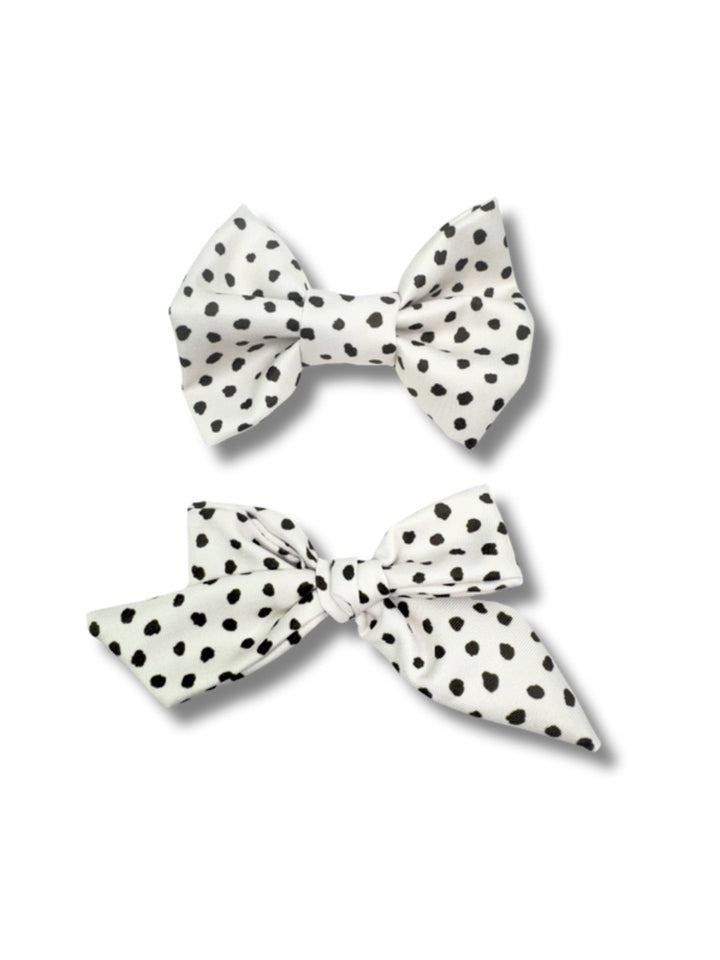 Spotted Cream Bow