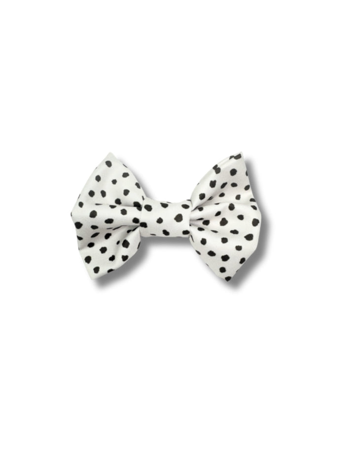 Spotted Cream Bow