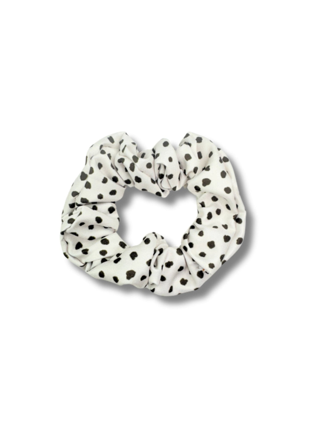 Spotted Cream Scrunchie