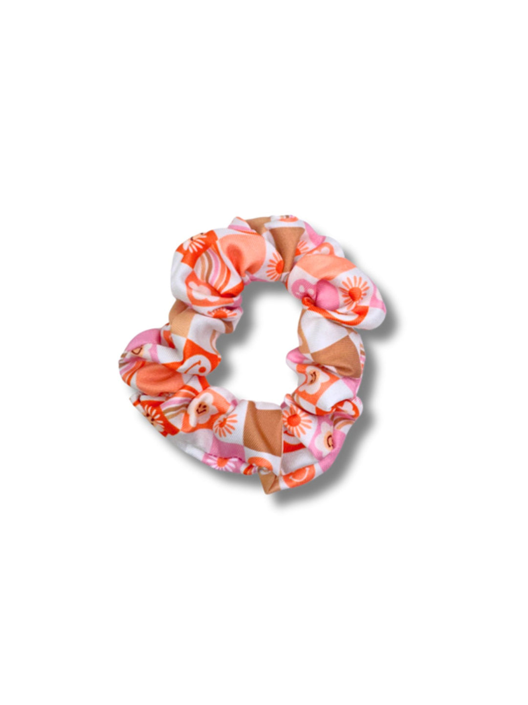 Retro Rainbow Scrunchie