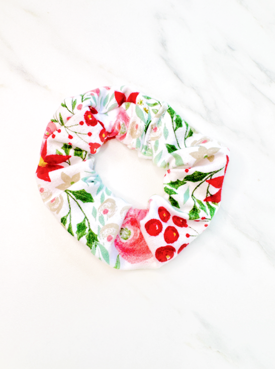 Winter Blooms Scrunchie