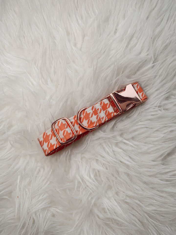 Heart Houndstooth Fi Compatible Collar