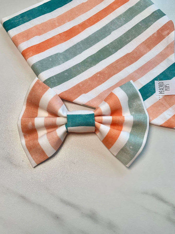 Fall Stripes - Pastel Bow