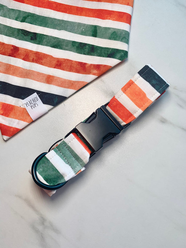 Fall Stripes Vibrant Fi Compatible Collar