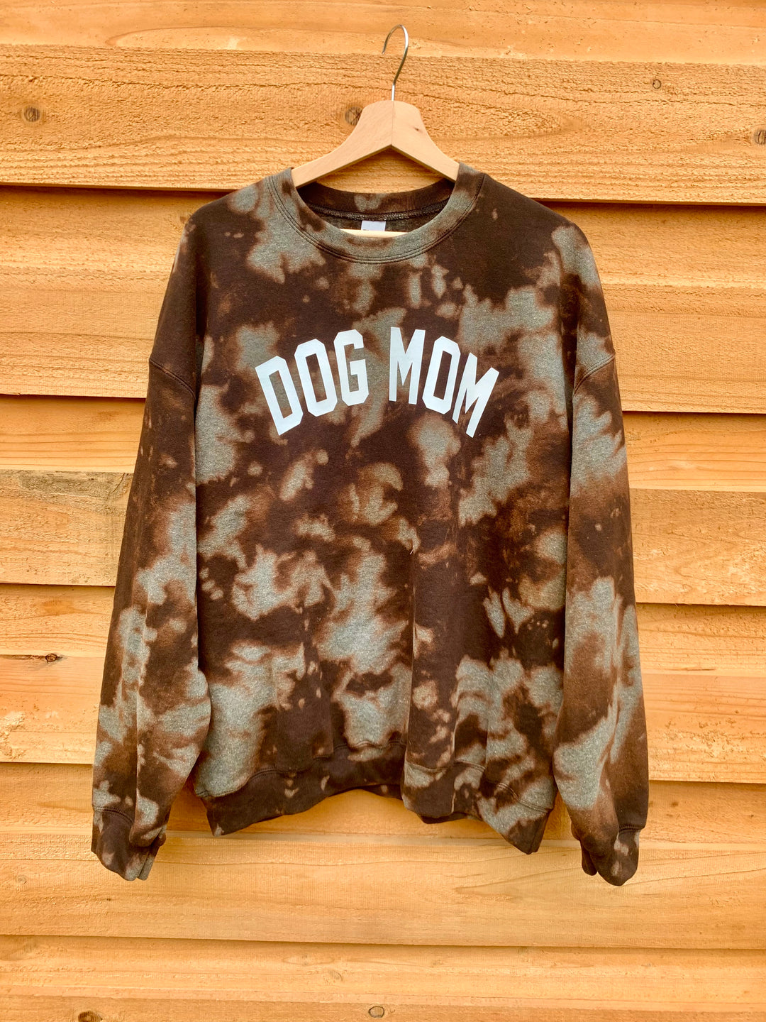 Dog Mom Bleach Dyed Sweatshirt