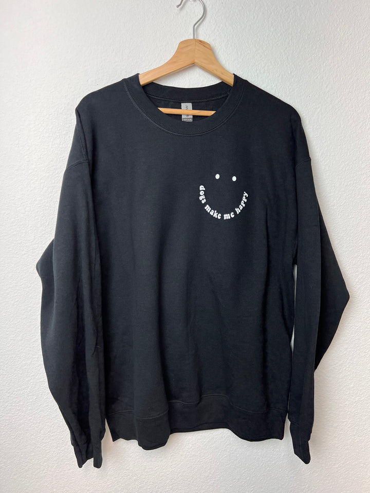 dogs make me happy sweatshirt