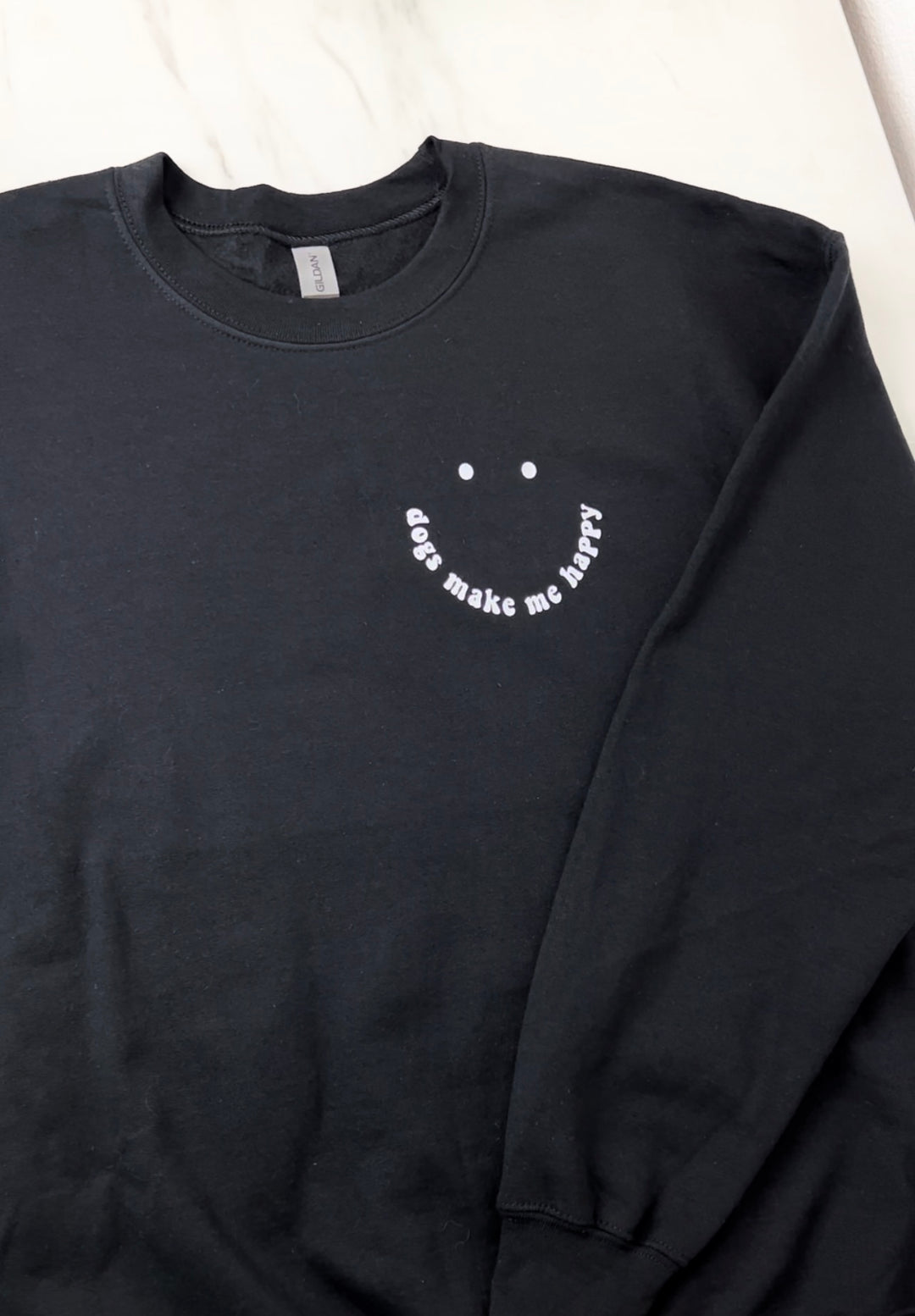 dogs make me happy sweatshirt