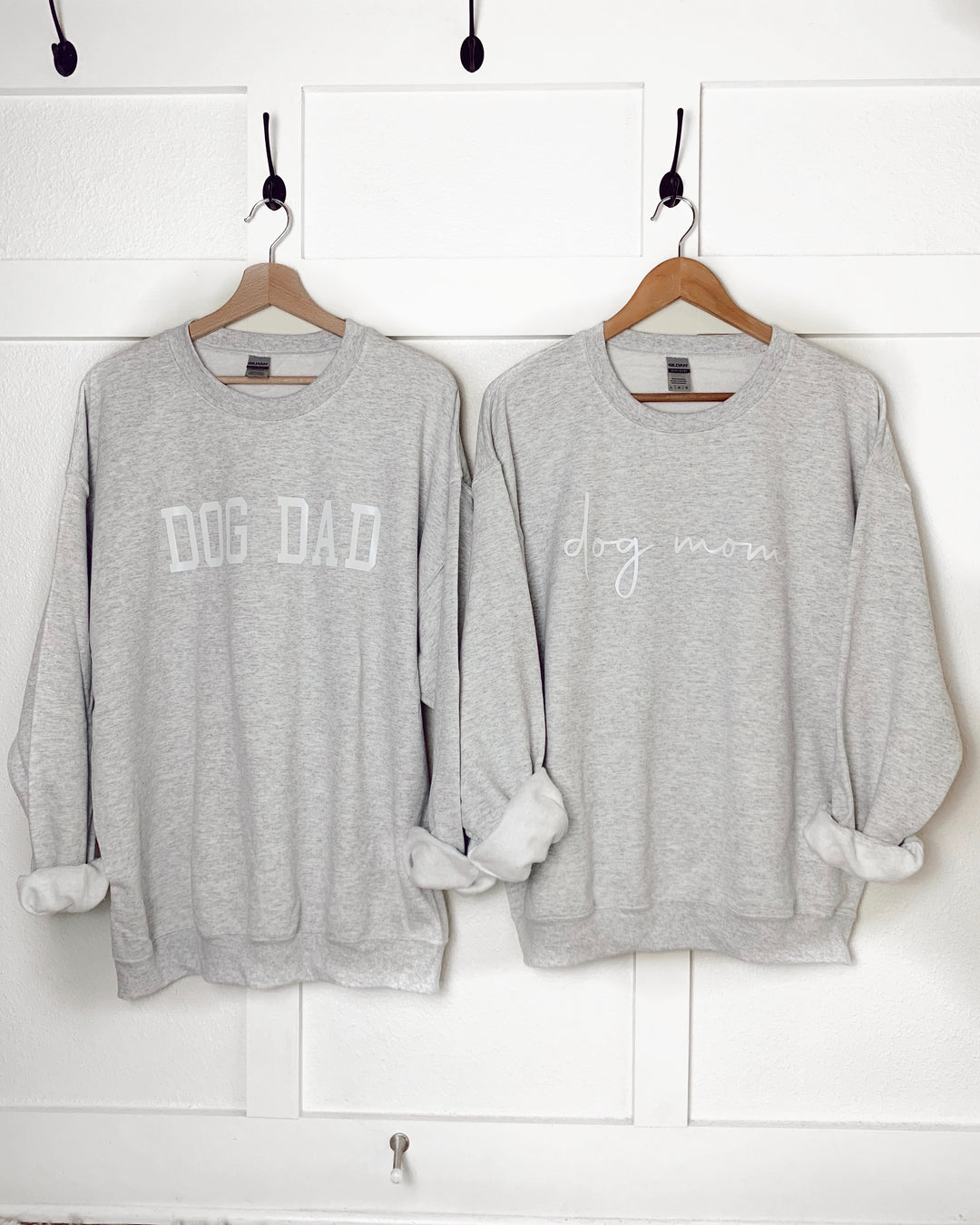 cursive dog mom sweatshirt