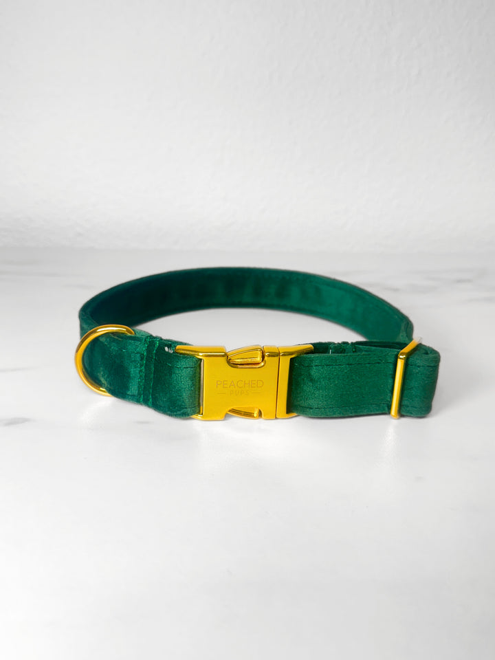 Green Velvet Collar