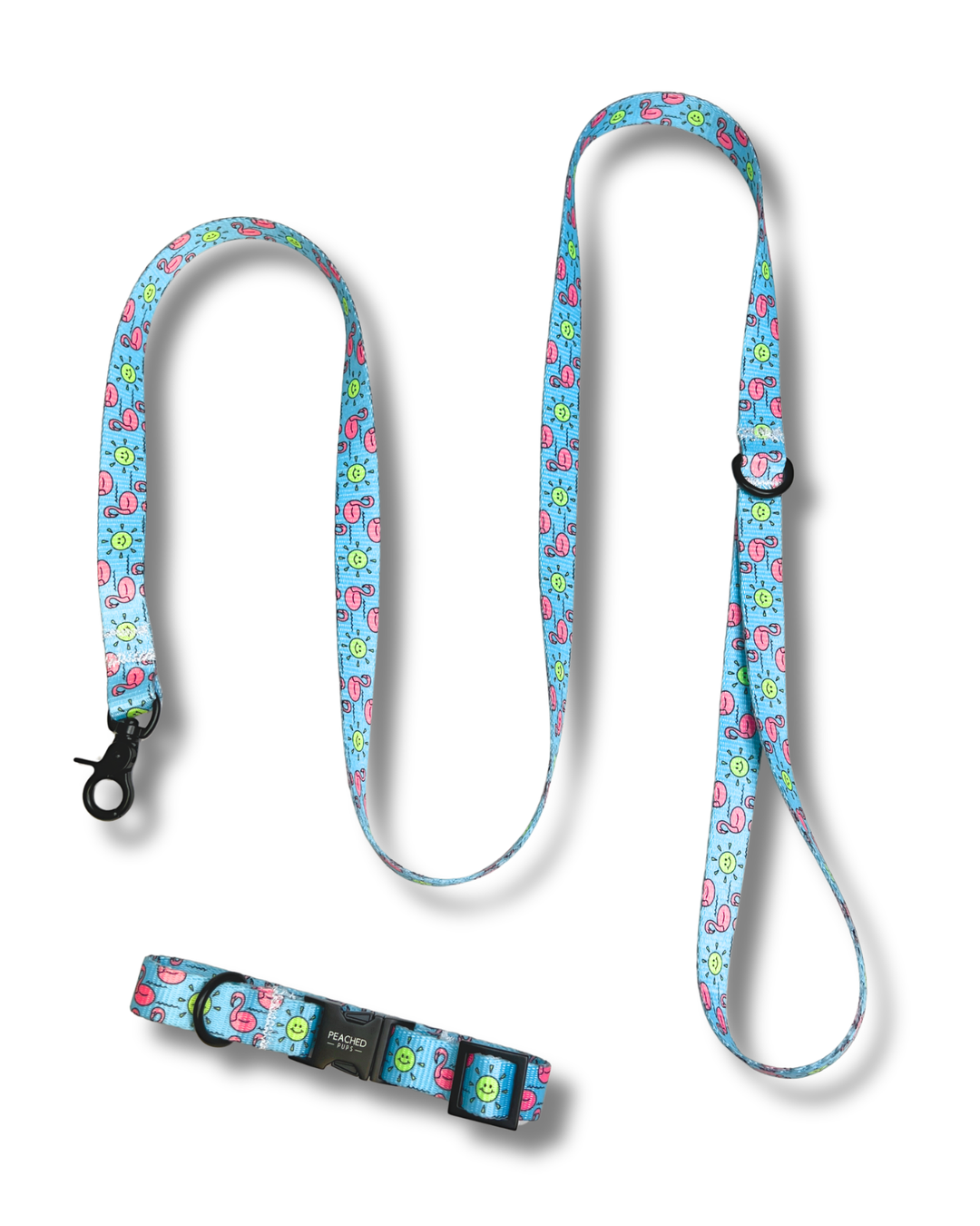 Flamingo Harness, Collar &amp; Leash Bundle