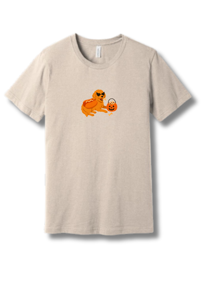 Golden Doodle Hot Dog Halloween T-Shirt