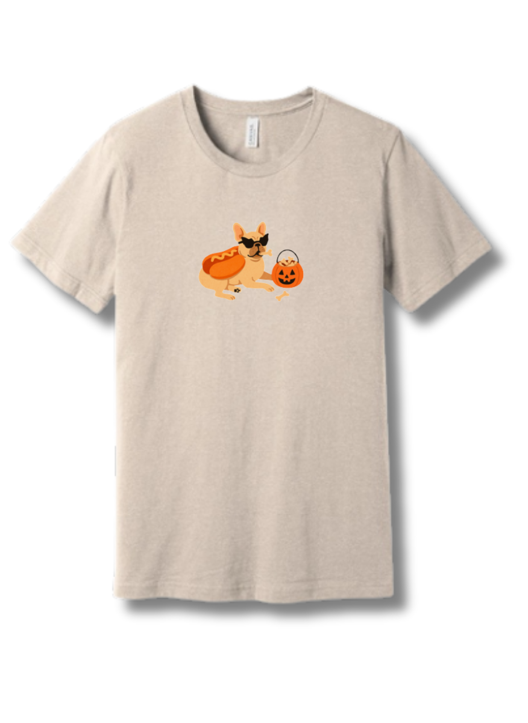 French Bulldog Hot Dog Halloween T-Shirt