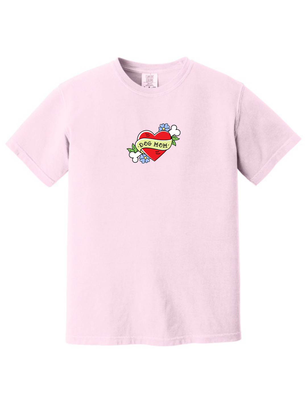 Dog Mom Heart Comfort Colors T-Shirt