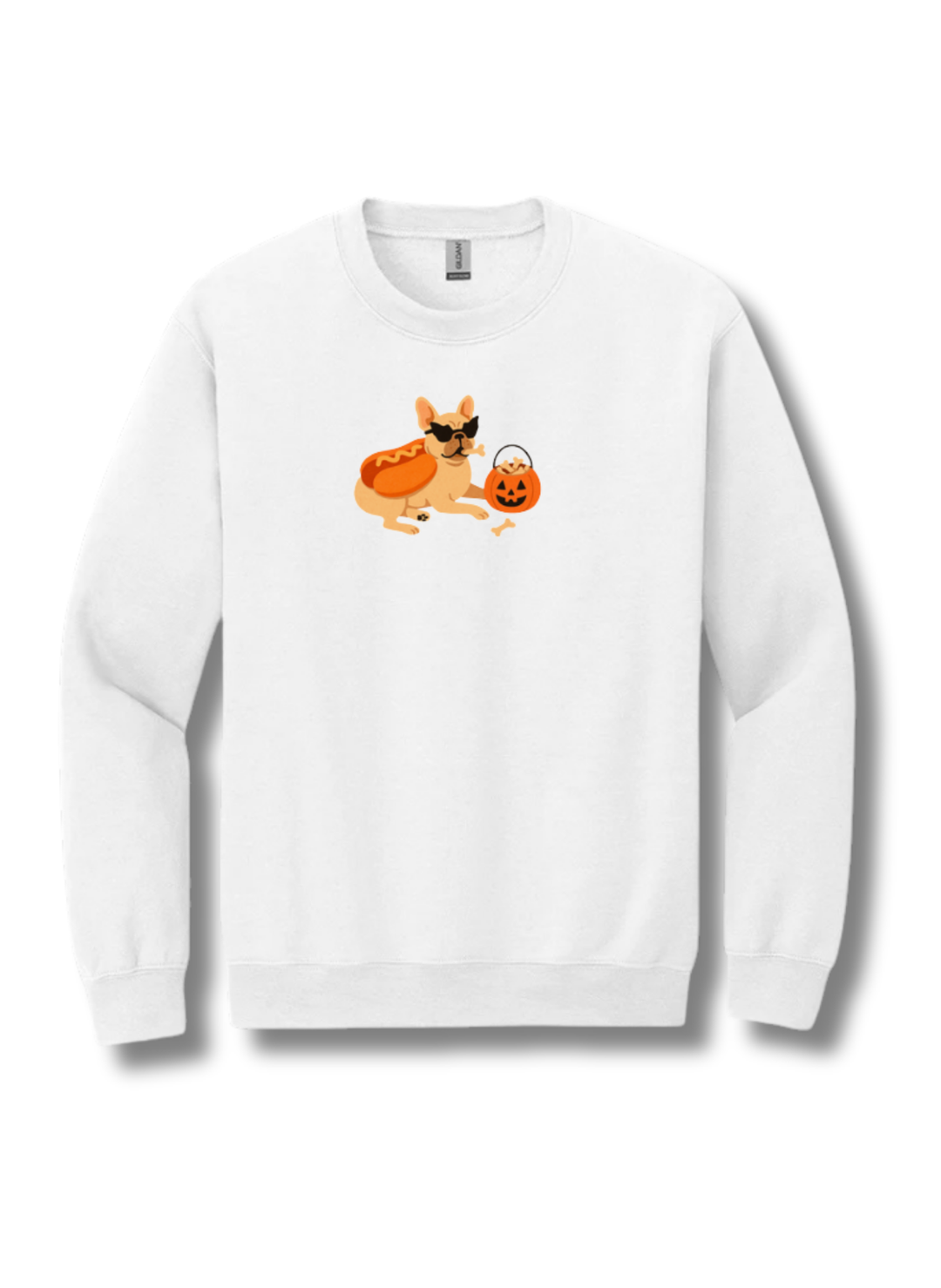 Hot Dog French Bulldog Halloween Sweatshirt