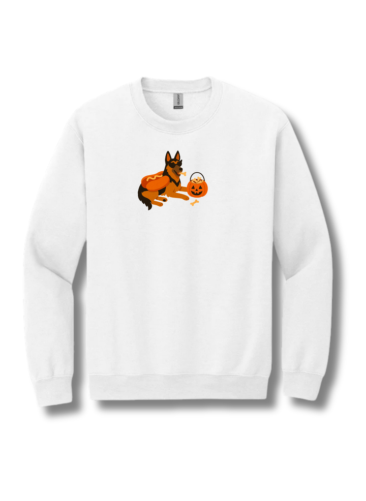 German Shepherd Hot Dog Halloween Sweatshirt