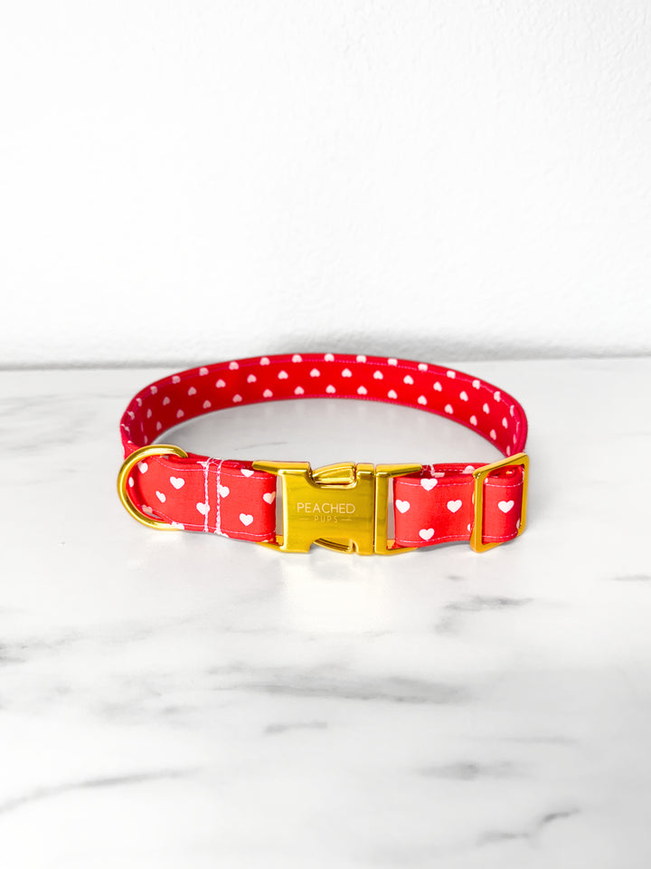 Red Sweetheart Collar