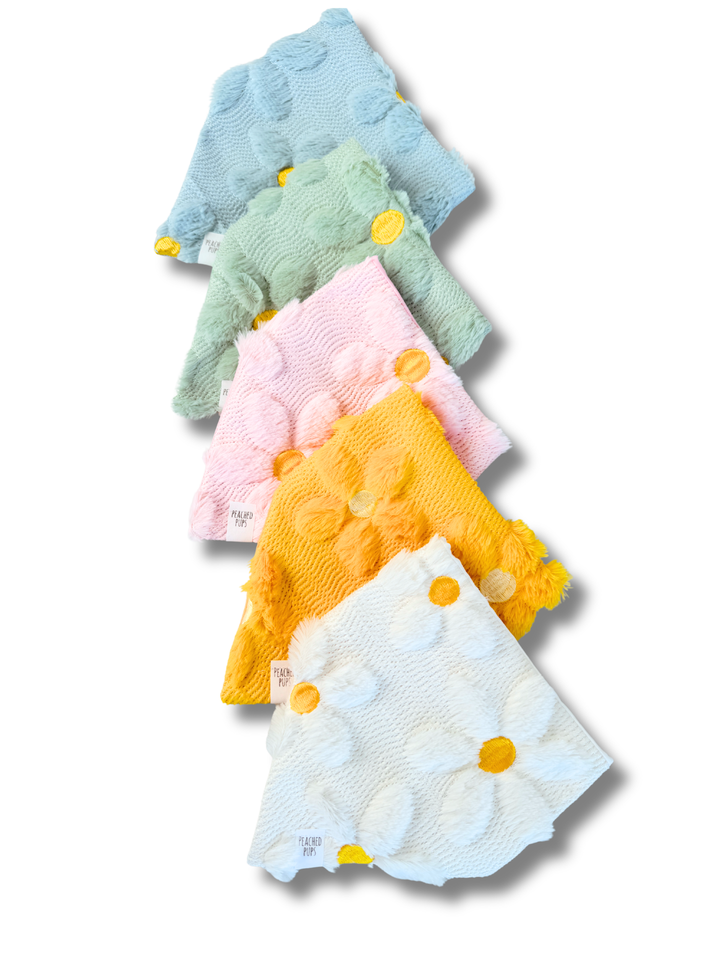 Fluffy Daisy Jacquard Dog Bandana