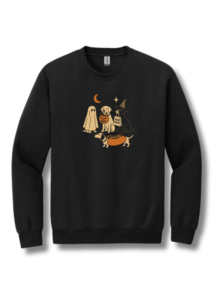 Trick or Treat Halloween Dogs Sweatshirt