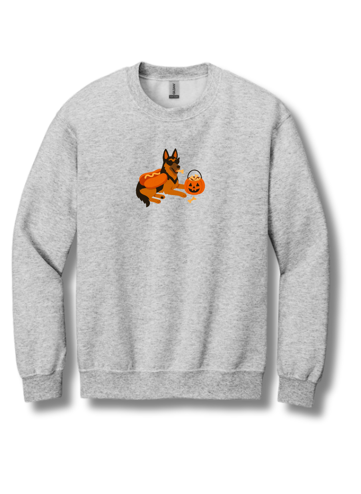 German Shepherd Hot Dog Halloween Sweatshirt