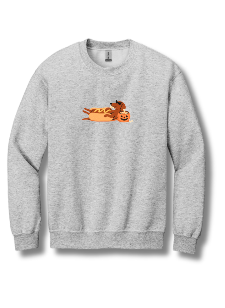 Hot Dog Dachshund Halloween Sweatshirt