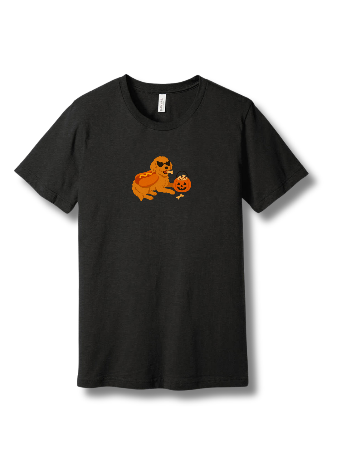 Golden Doodle Hot Dog Halloween T-Shirt
