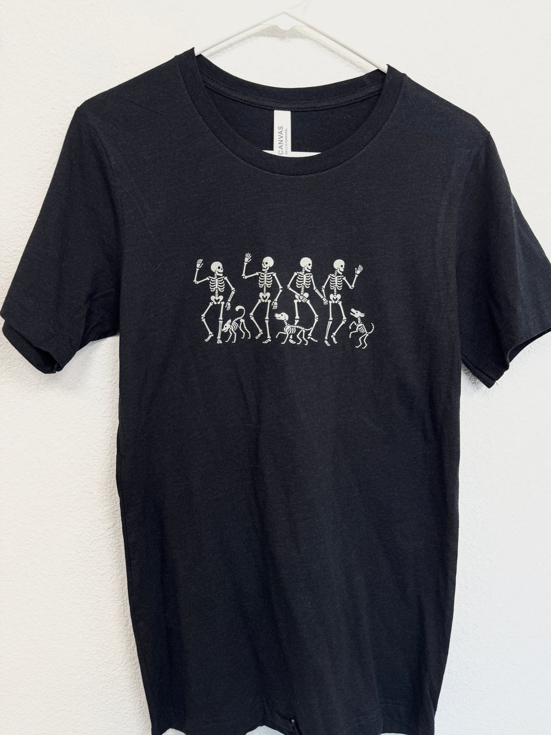 Dancing Skeletons with Dogs Halloween T-Shirt