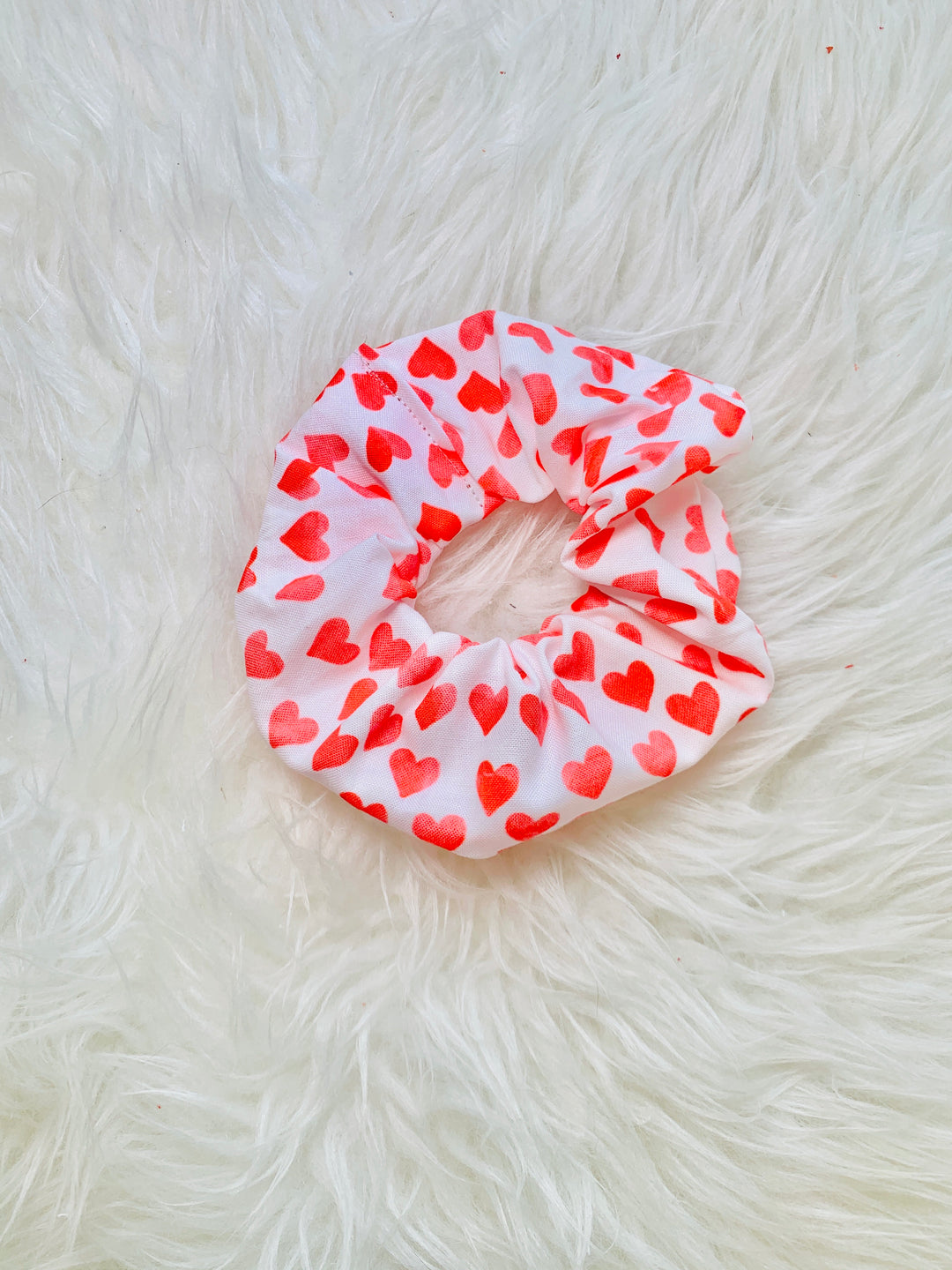 Mini Hearts Scrunchie