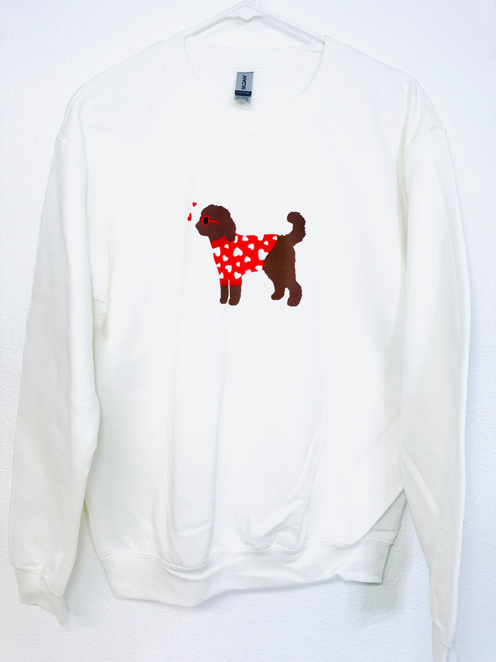 Labradoodle Valentine's Day Sweatshirt