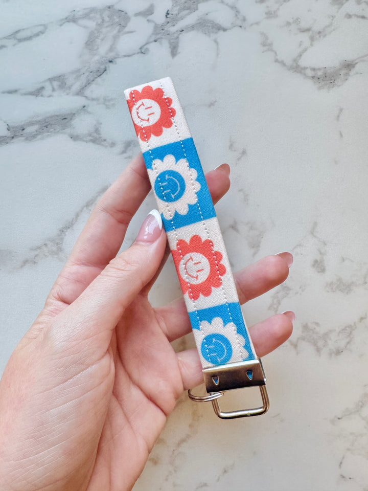 Red, White &amp; Bloom Key Fob