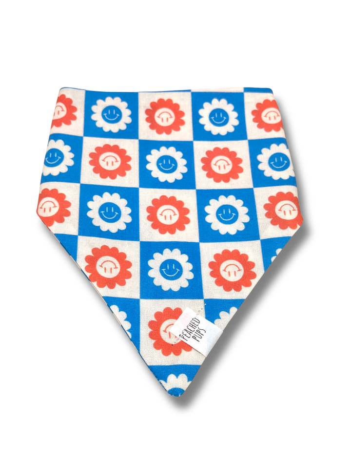 Red, White &amp; Bloom Dog Bandana