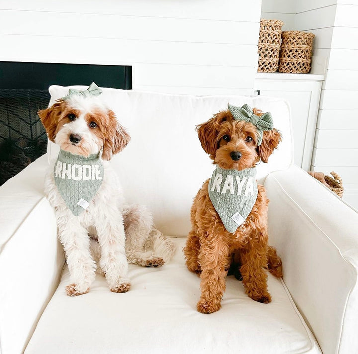 Customizable Knit Sweater Dog Bandana