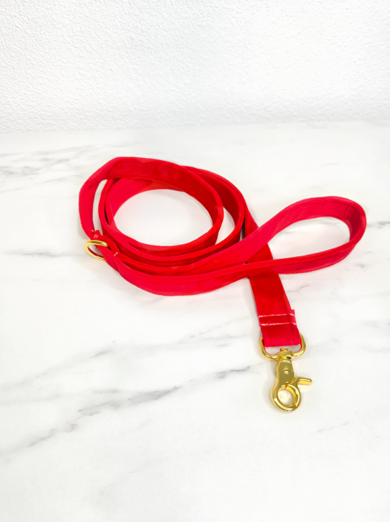 Red Velvet Leash