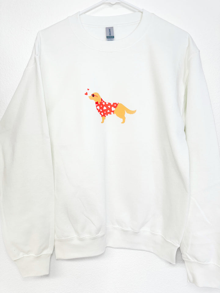 Golden Retriever Valentine's Day Sweatshirt