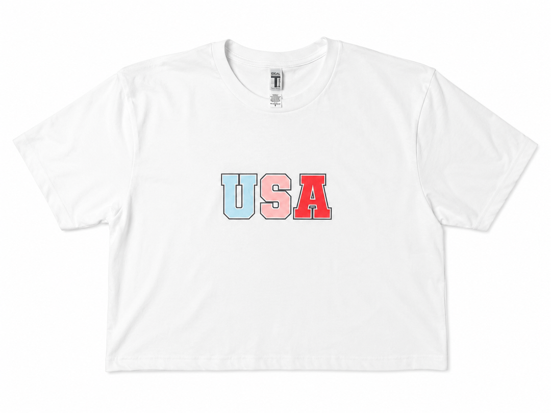 Patriotic USA Crop Top