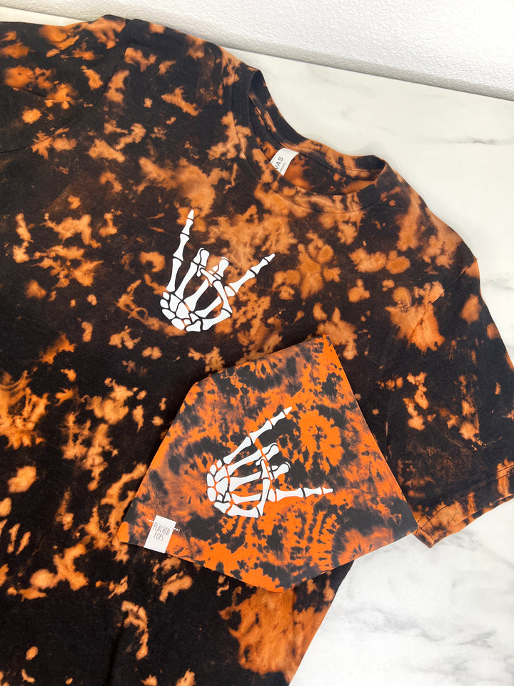 Rock On Bleach Dyed