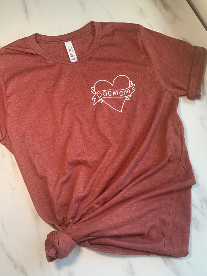 Dog Mom Heart T-Shirt
