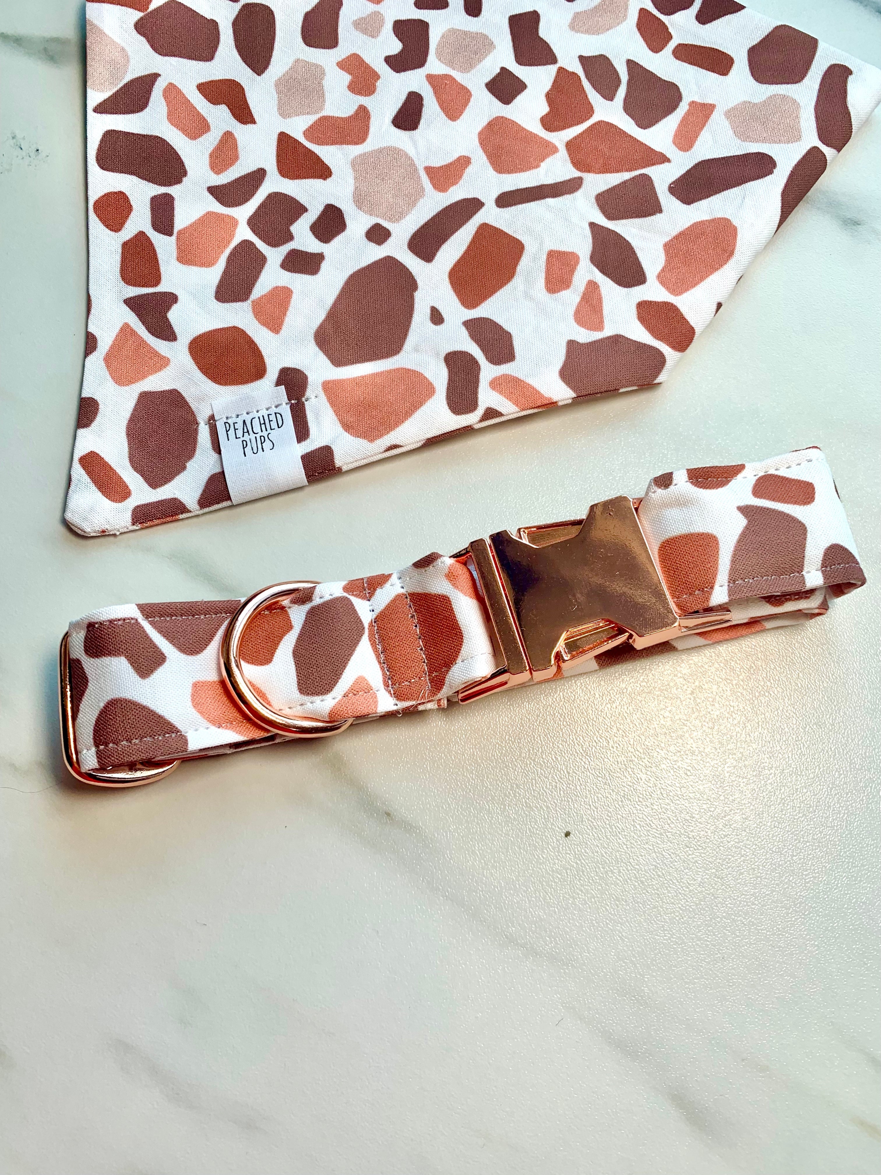 Red Terrazzo Fi Compatible Collar