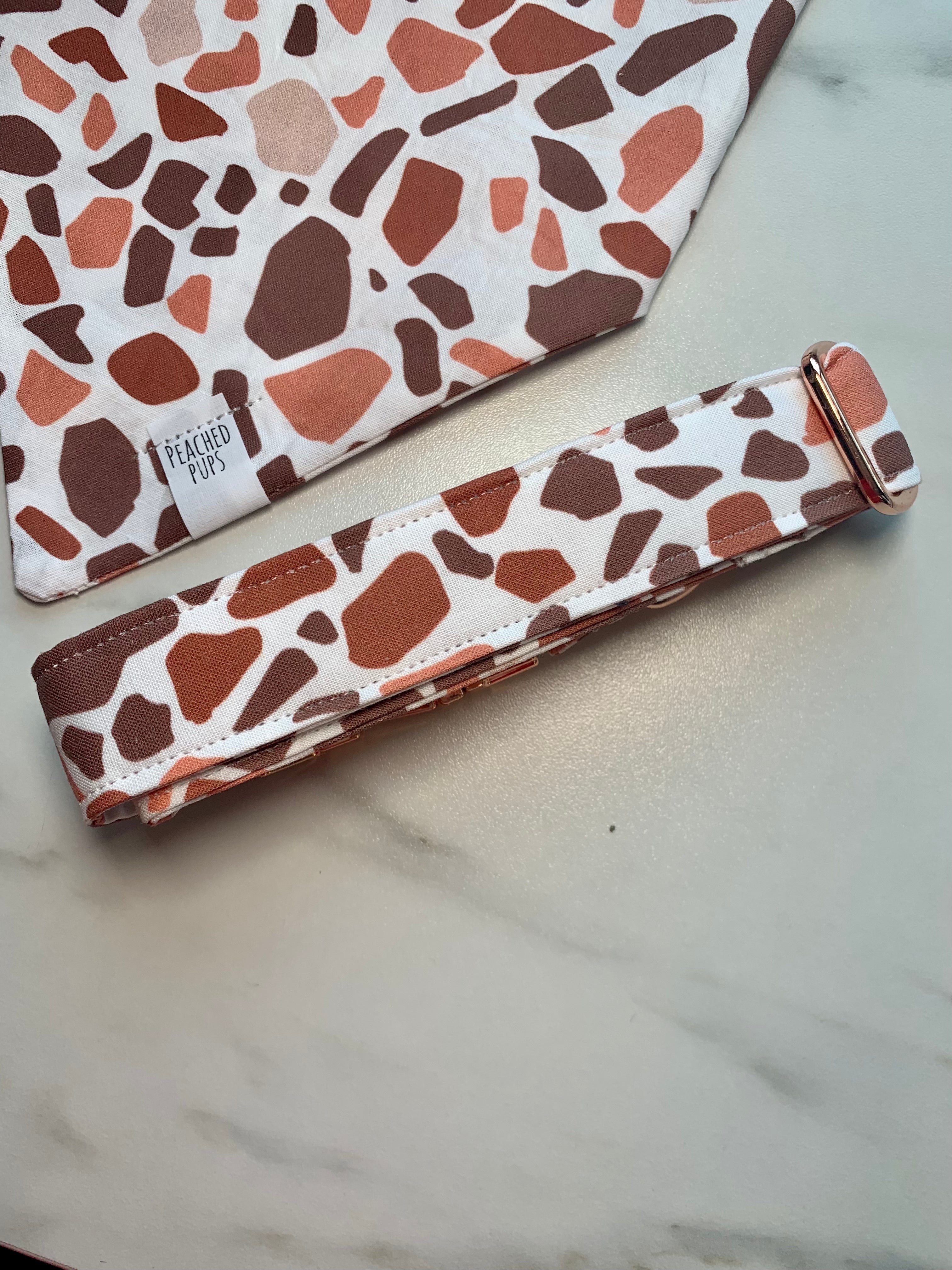 Red Terrazzo Fi Compatible Collar