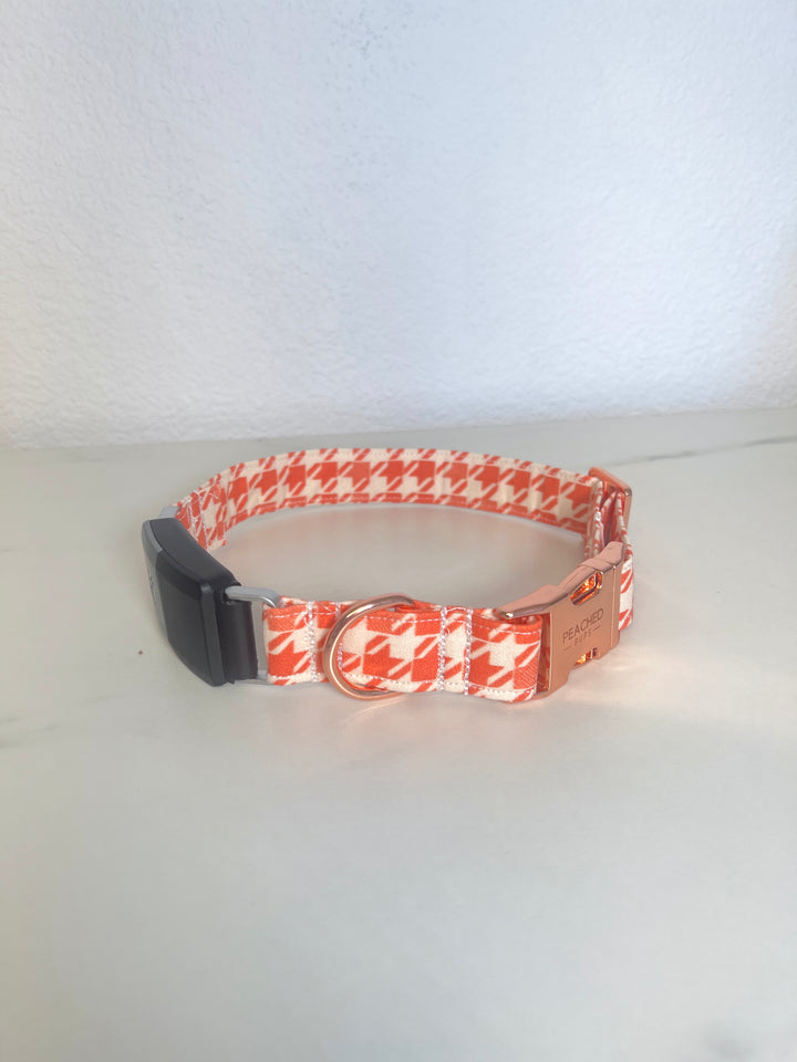 Heart Houndstooth Fi Compatible Collar
