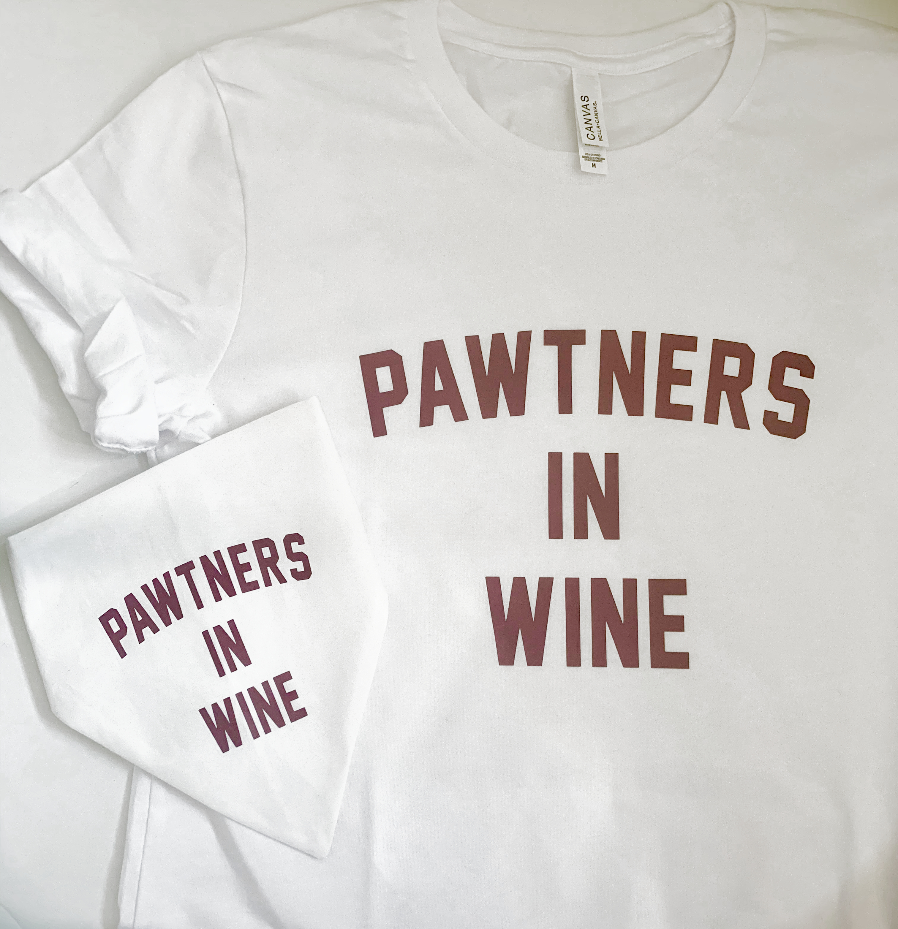 "Pawtners In Wine" Tee